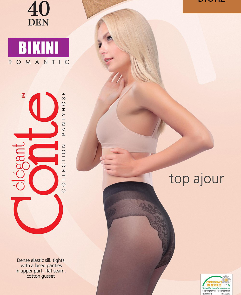 Колготки женские CONTE ELEGANT BIKINI 40, р.2, nero, 8С-47 СП, РБ