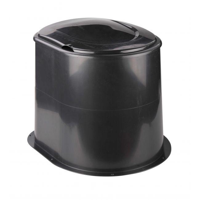 Туалет дачный без дна черный/коричневый 4407307