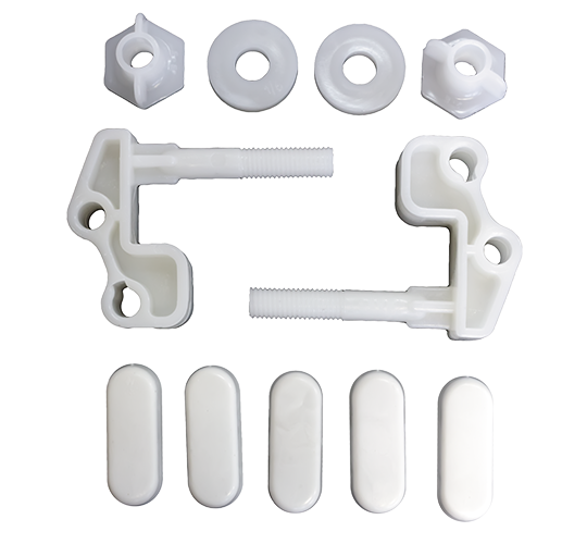 Комплект деталей к сиденью унитаза 405х370 Беларусь