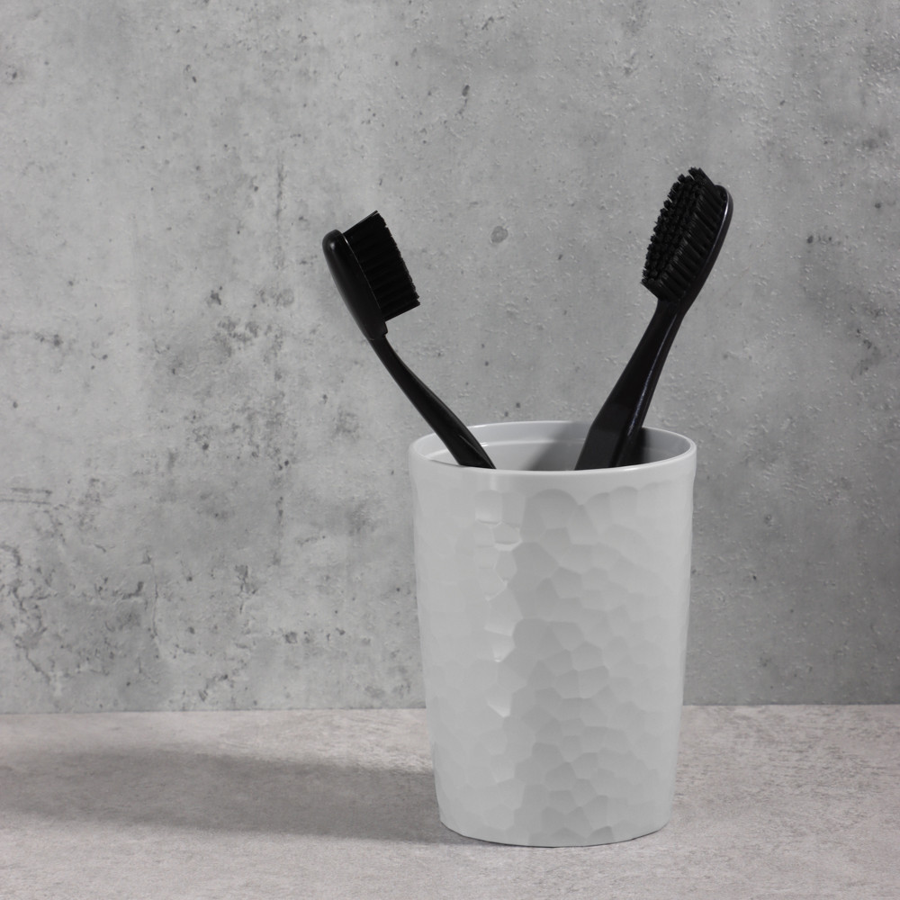 Стаканчик для ванной 350мл, Luna, пластик, серый, 463-442