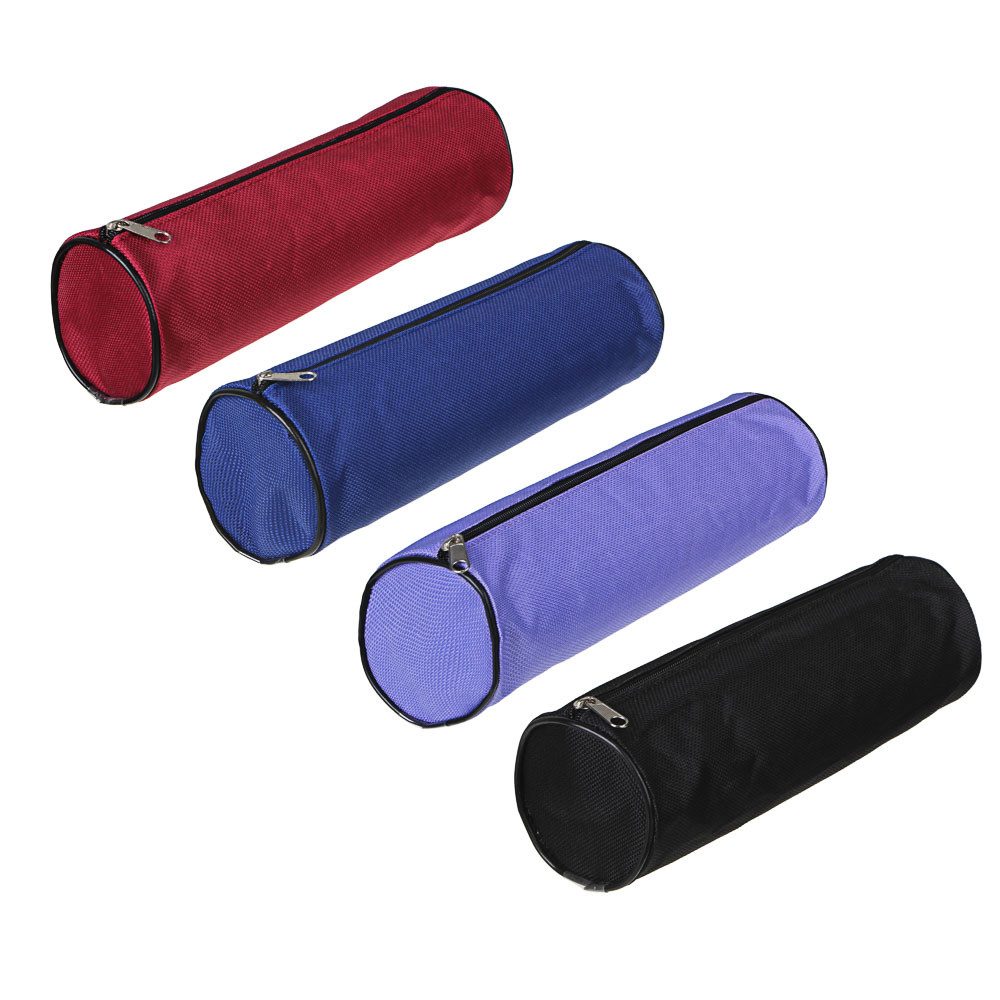 Пенал мягкий круглый, 21х7х7см, ткань "оксфорд", с антисмин. вкладышем 238-201