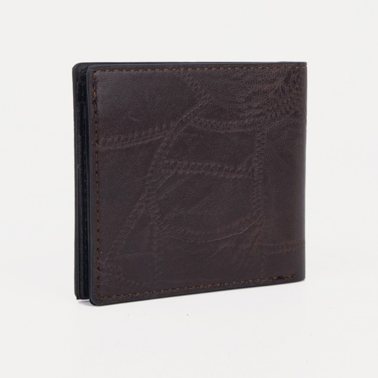 Портмоне мужское Мэл 11*1,5*9, 2 отд, д/карт, д/монет, корич, 5055214