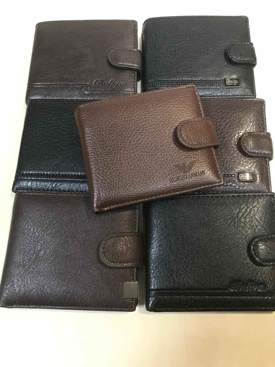 КОШЕЛЁК МУЖСКОЙ  (кожа.зам) арт 22208