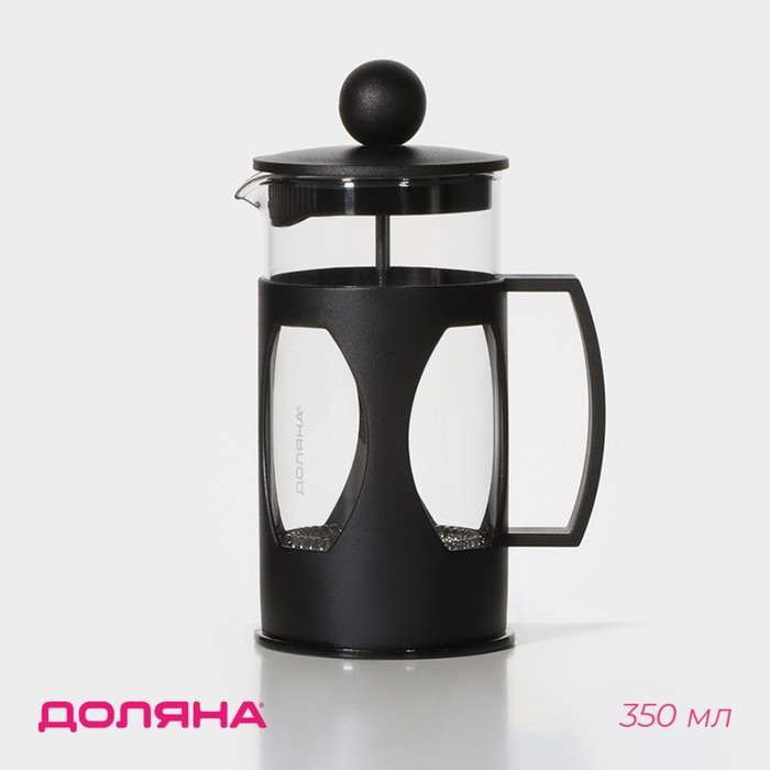 Френч-пресс 350 мл Оливер, черный 4940431