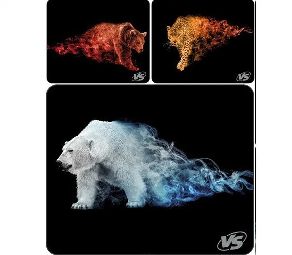 Коврик для компьютерной мыши VS "Flames", (240*320*3 мм),(5 рис), ткань+резиновое основание VS_A4038