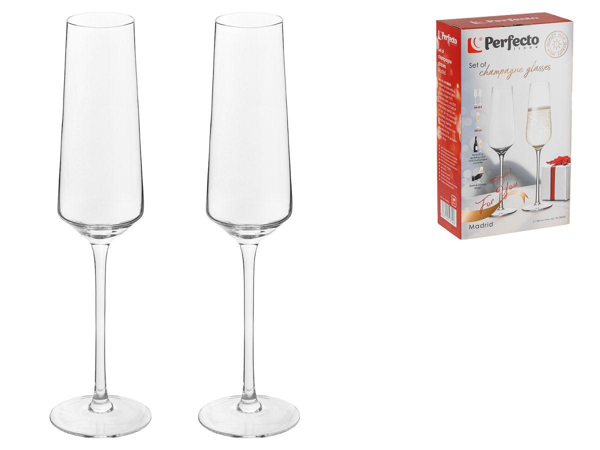 Набор бокалов для шампанского 2шт 205мл, Madrid, 30-288200