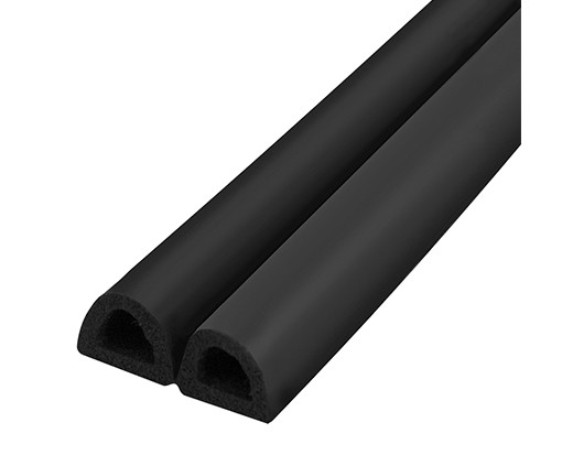 Уплотнитель самоклеящийся D9x7.5(черный)