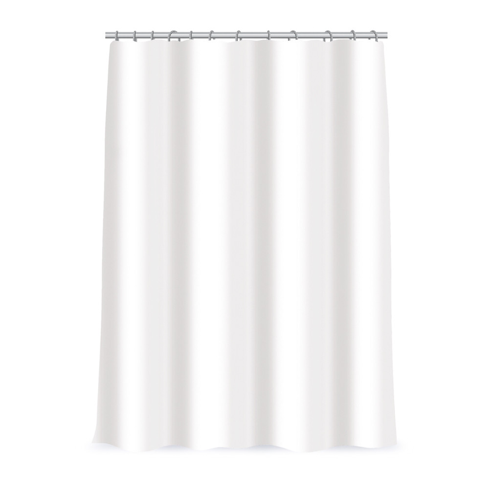 Шторка для ванной, ПЕВА, 180x180см, с магнитами, белая VETTA 461-591