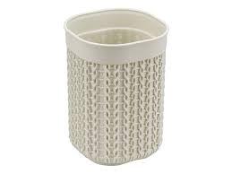 Стакан Вязание, белый ротанг,IDEA, арт.М2237