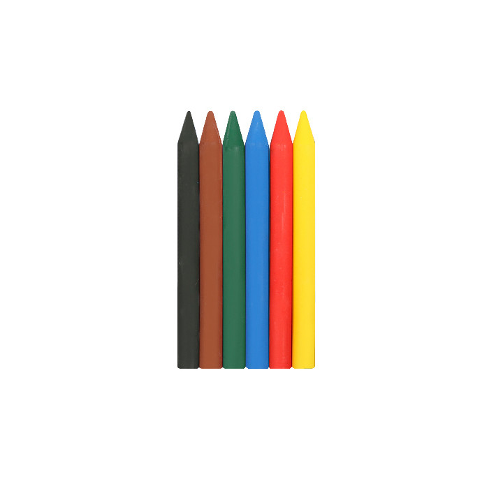 Мелки восковые  6цв Классика круглые 8*90 Луч