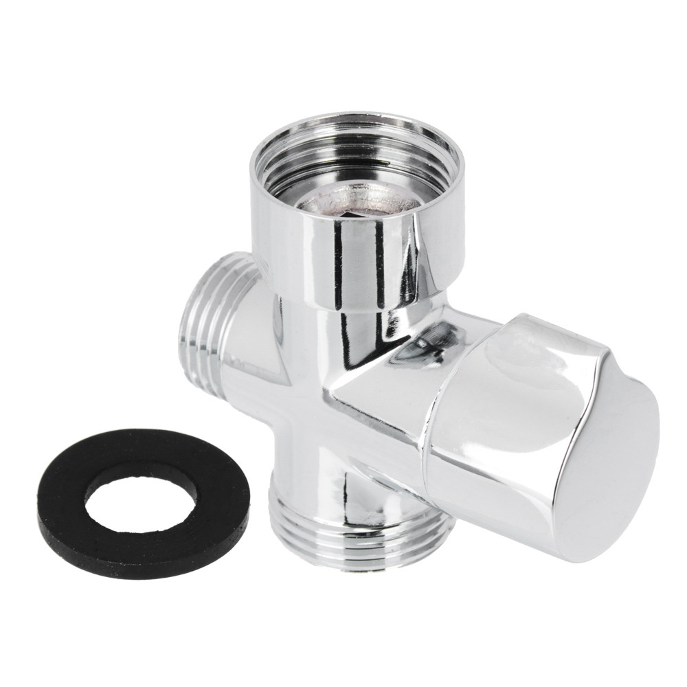 Дивертор для смесителя, поворотный, тип 1, хром, цинк 565-019