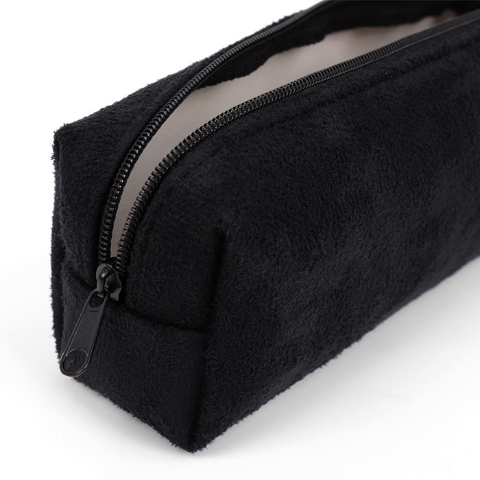 Пенал мягкий тубус велюр (черный) Darvish, SR-14902