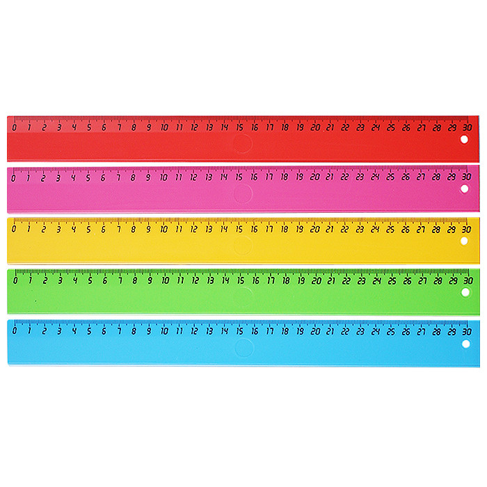 Линейка 30см пласт. ЮНИ ассорти РБ, DV-7504