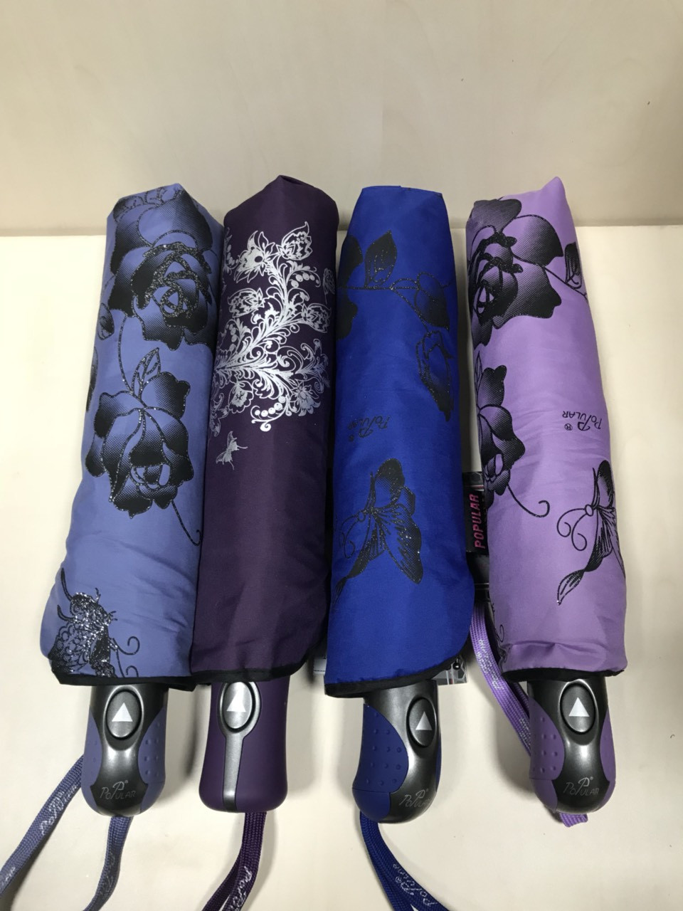 Зонт женский полуавтомат. (цветы) арт.843