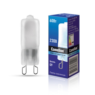Лампа Галоген G9 60W (JDC) мат.стекло Camelion
