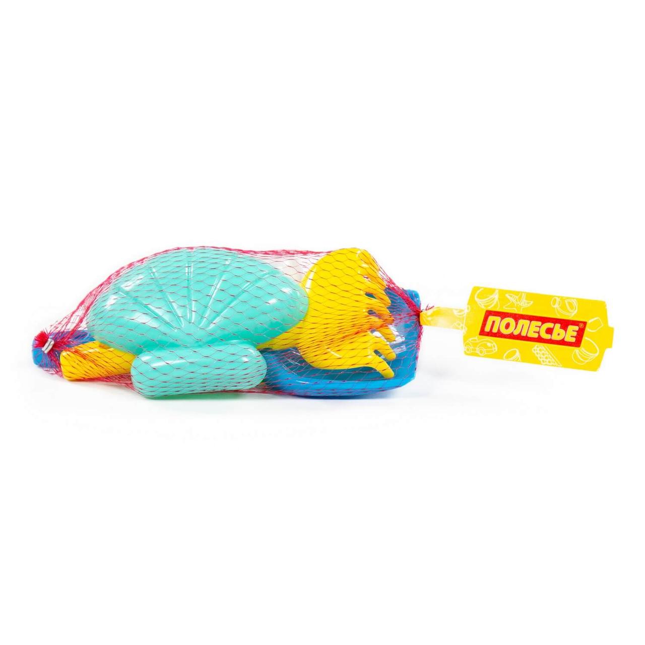 Набор №560: лопатка №5, грабельки №5, формочки (краб №2 + ракушка №2)