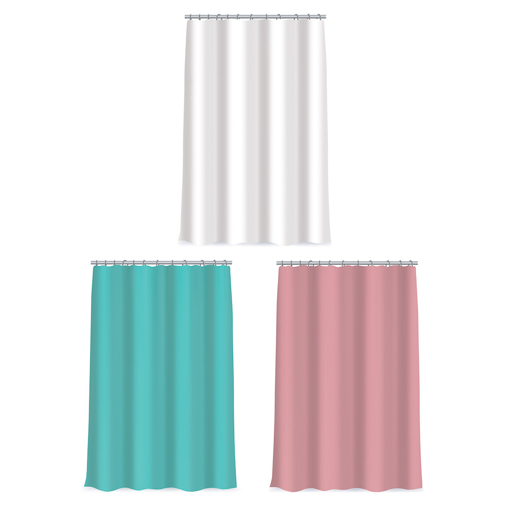 Шторка для ванной, ПЕВА, 180x180см, с магнитами, VETTA 461-592, 461-593