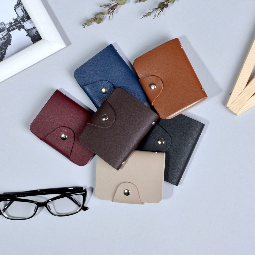 Визитница-картхолдер на 26 карт, ПВХ, 10,2х7,5х1,5см, 6цветов, PAVO, 333-049