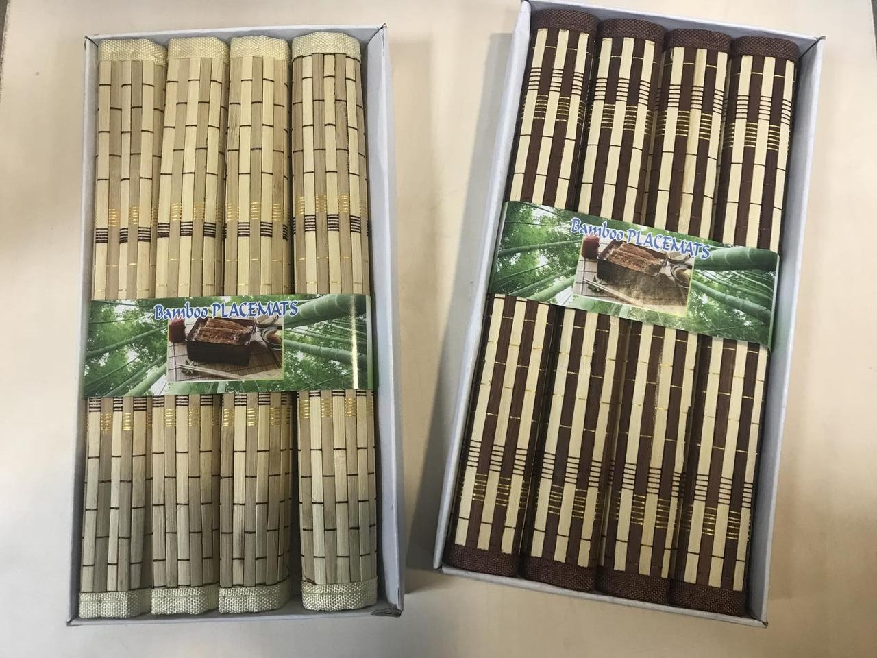 Набор подставок из бамбука (4шт)