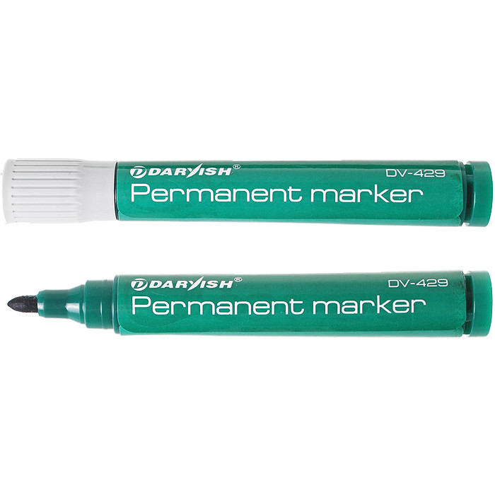 Маркер-перманент Darvish зеленый толстый DV-429