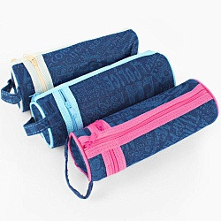 Пенал мягкий тубус Darvish Джинс, DV-5267