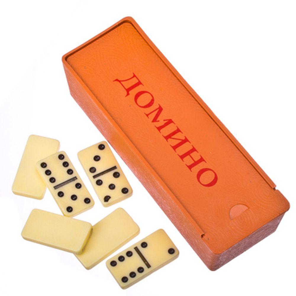 Домино пластик, в пластиковом боксе 14,5х5см, 4006B, 341-140