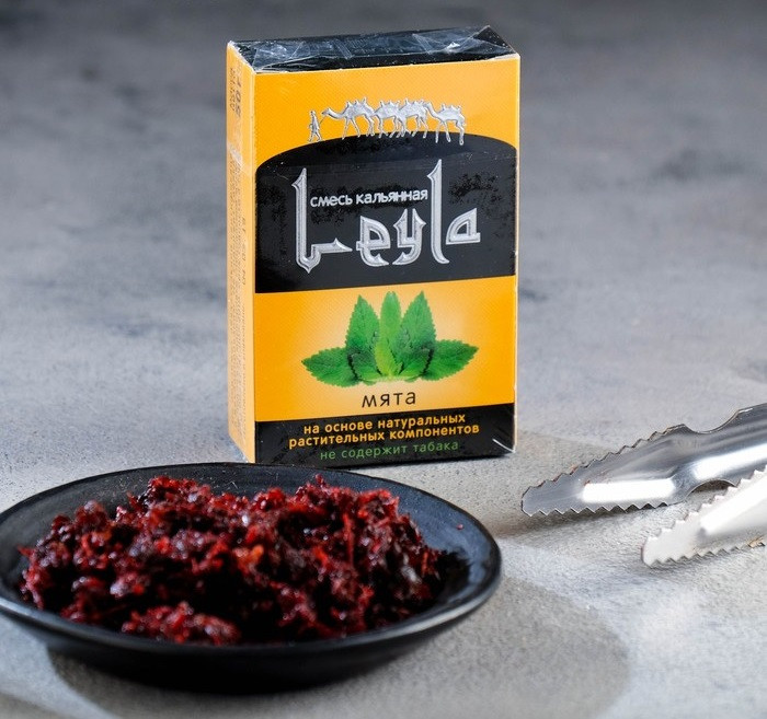 Бестабачная смесь для кальяна Leyla Мята 50 г