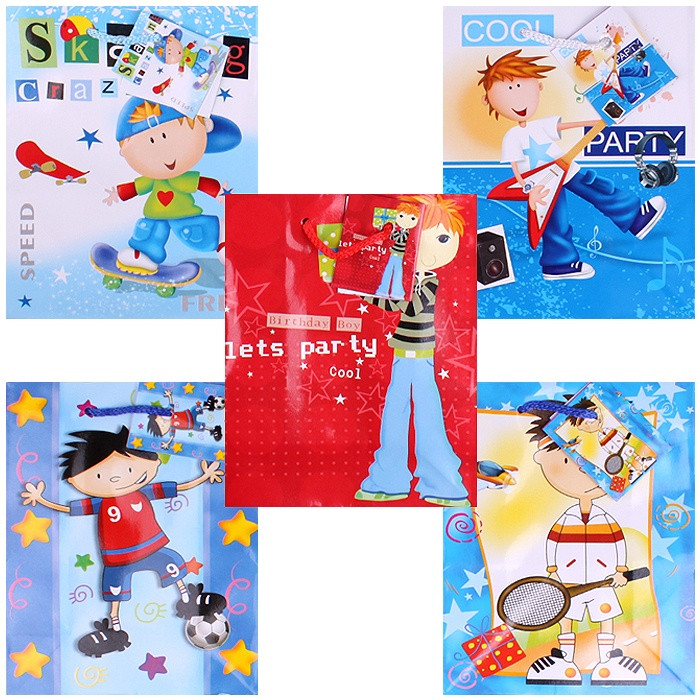 Пакет подарочный 12*15*6см Darvish детский, DV-9814