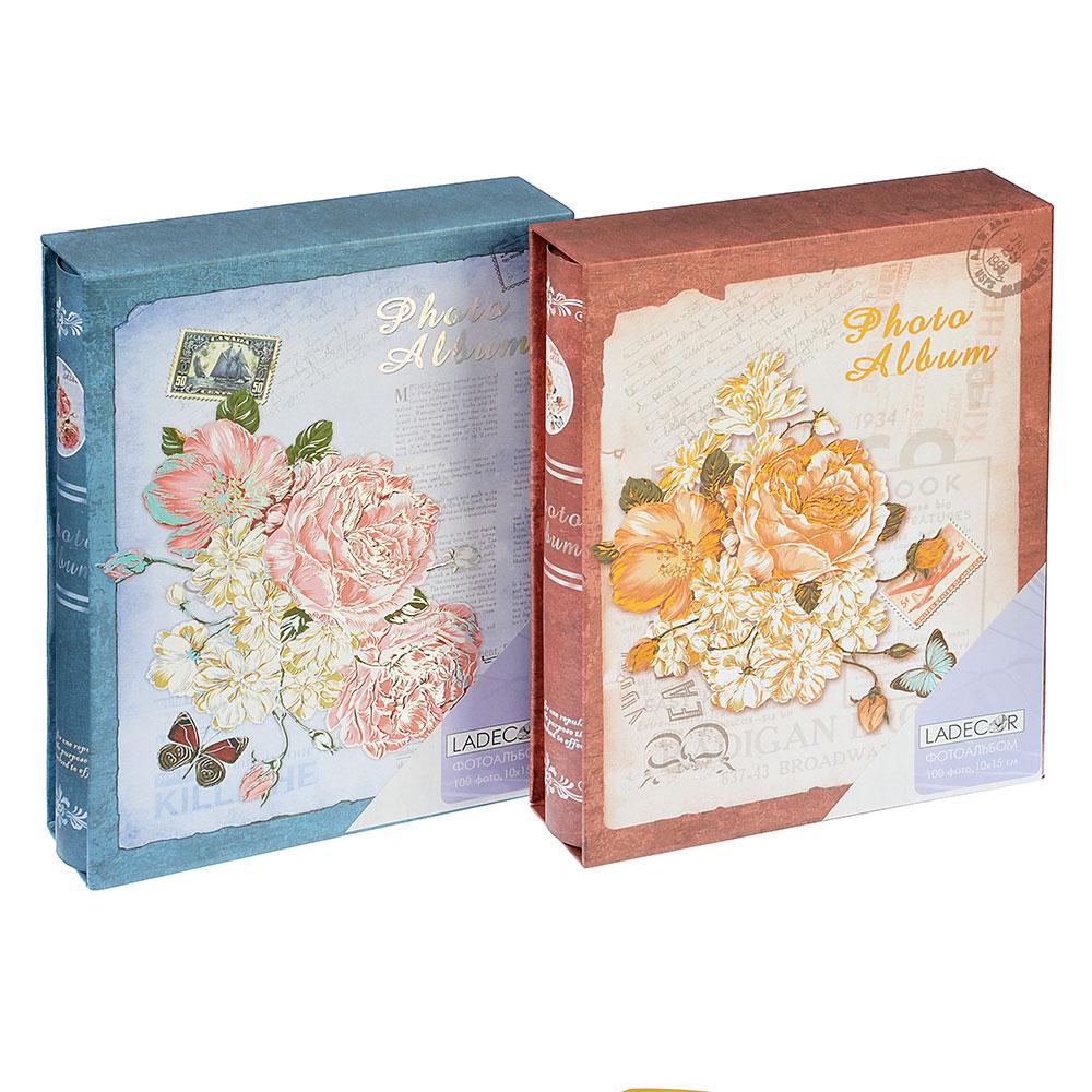 Фотоальбом 26х20,5х5,5 см 10х15 на 100 фото, бумага, 2 цвета 401-005