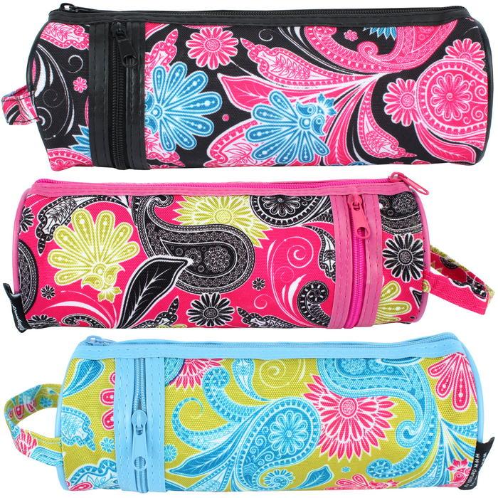 Пенал мягкий тубус круглый ассорти, DV-11022