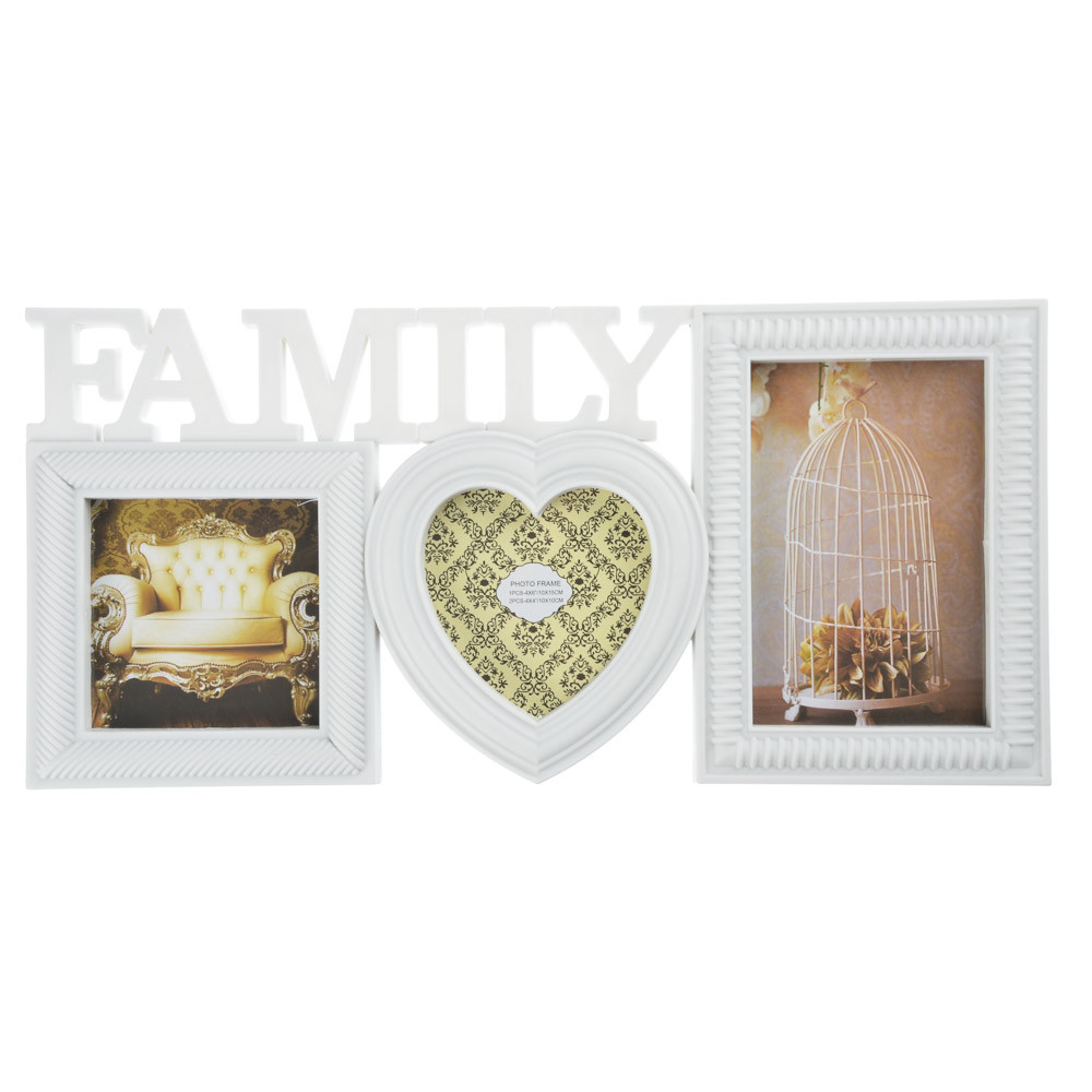 Фоторамка пластик, на 3 фотографии, 39х19х2см, арт.22-05, РФ 520-223