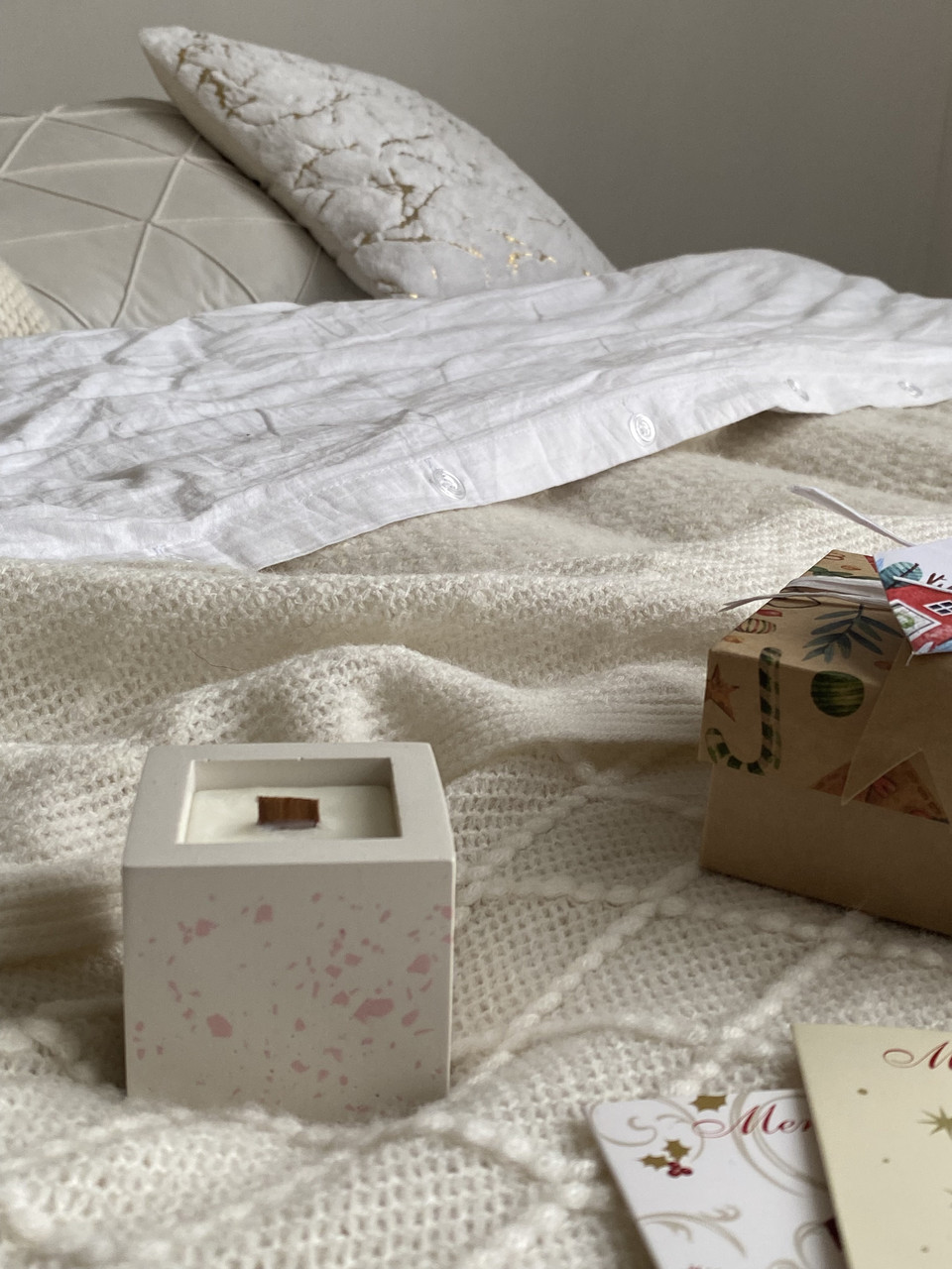 Свеча ароматическая ручной работы Куб, 10ч горения, РБ