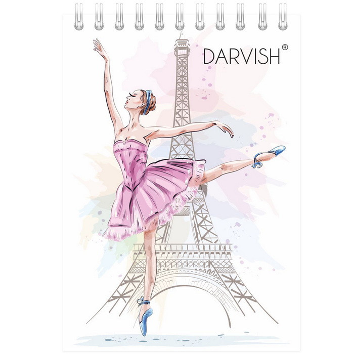 Блокнот 10*14см  60л Для девочек на гребне плотность 55гр/м2, DV-13277