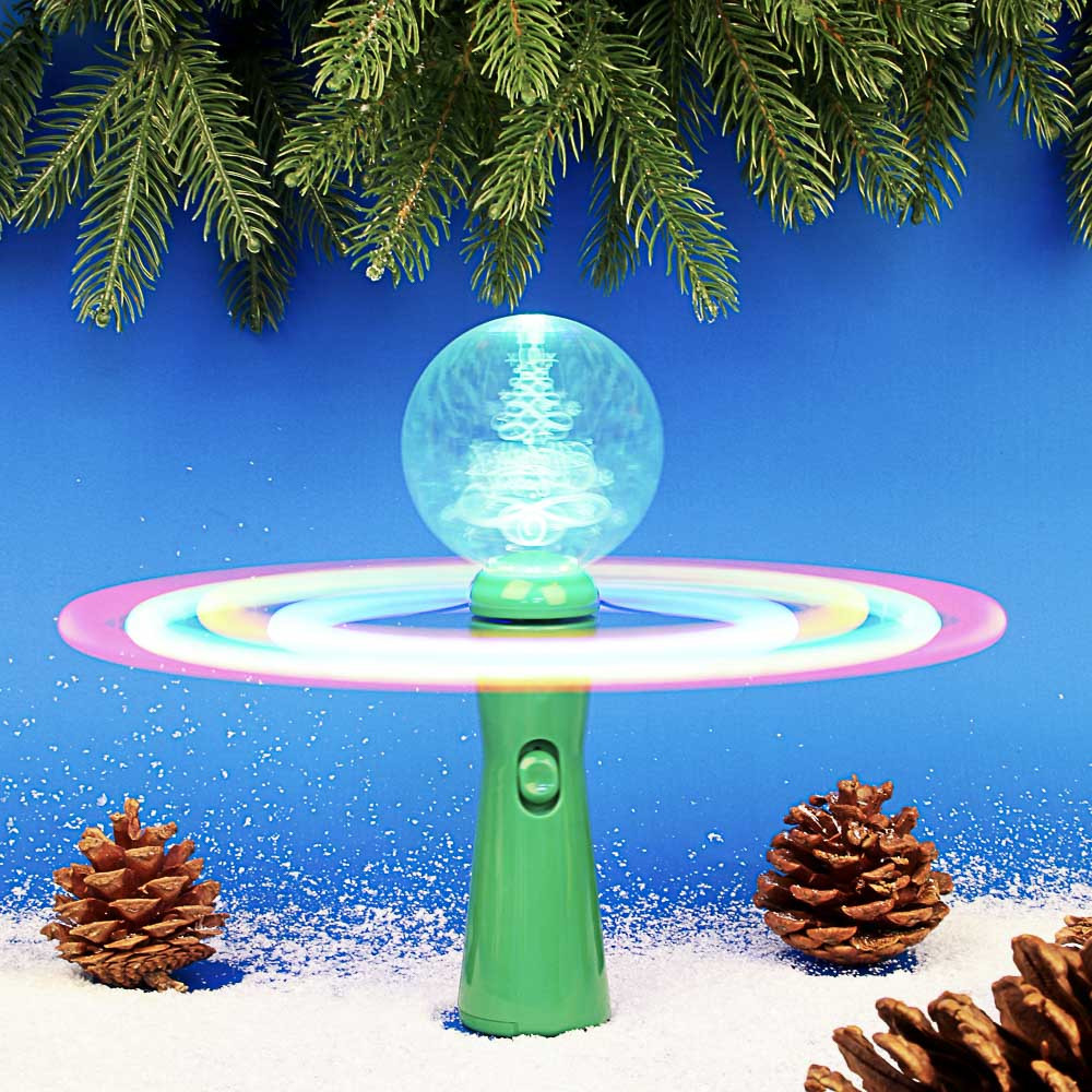 Палочка световая с декором, 8,5x8,5x22см, пластик, акрил, 4 вида, 391-268