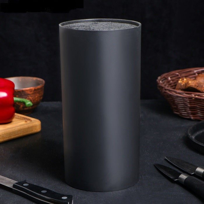 Подставка для ножей 22х11 см цвет черный, 3936214