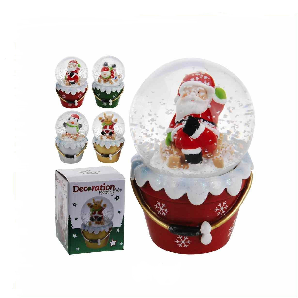 ШАР стеклянный на подставке "Новогодний" 6, 5*10 см (код 513855)