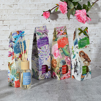 Ароманабор 50мл с 6 палочками,LADECOR 4 аромата, 412-036