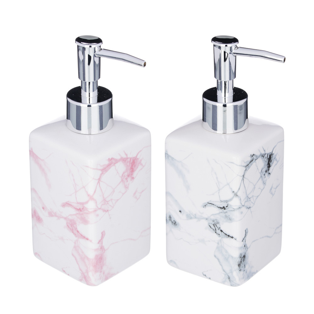 Дозатор для жидкого мыла, Мрамор, керамика, VETTA 2 цвета 463-933