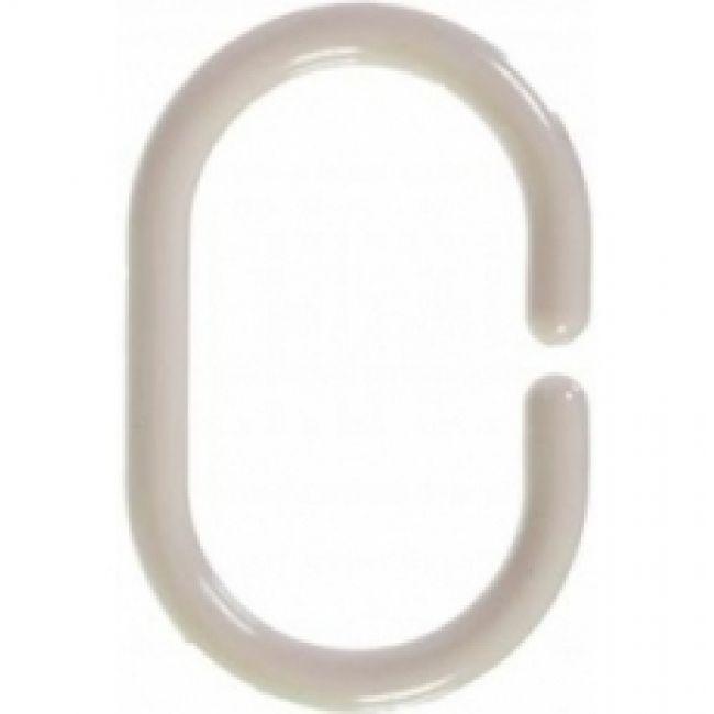 Кольцо для штор белое (комплект 12 штук)