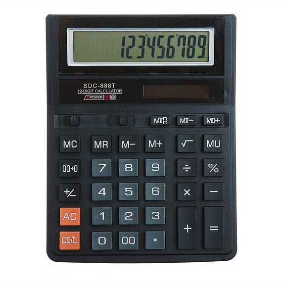 Калькулятор настольный 12-разрядный SDC-888T