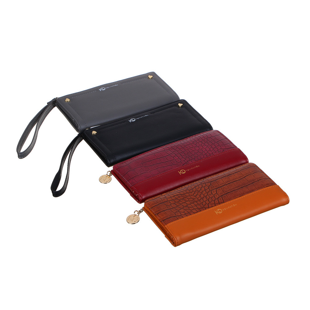 Кошелек женский с отд. для карт ЮL, ПУ, 19х10см, 2 дизайна, КЖ22-04, 303-923