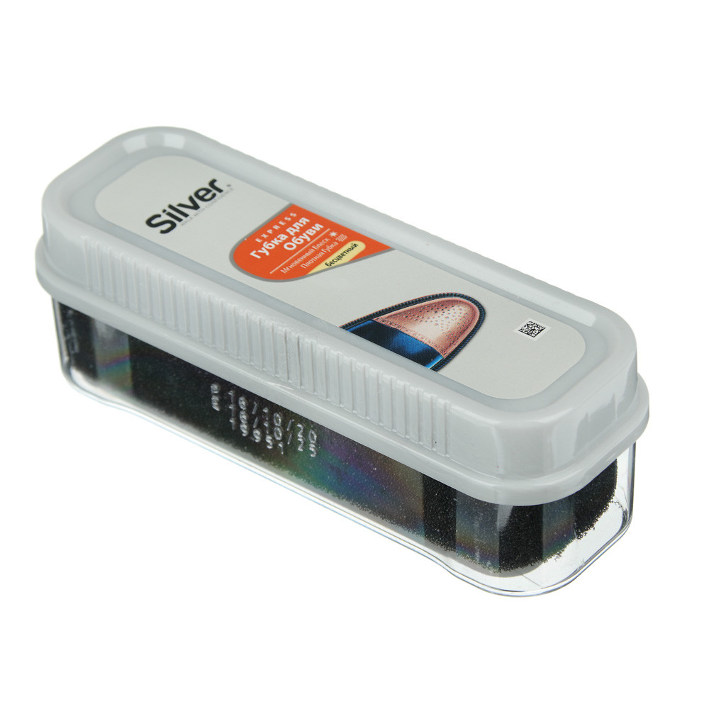 Губка для обуви узкая, бесцветный, SILVER, 459-107