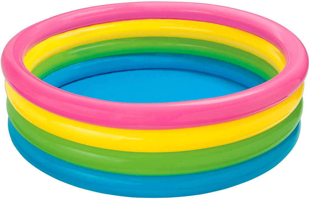 56441 Бассейн надувной с цвет.кол. 168x46см, 1/6;
