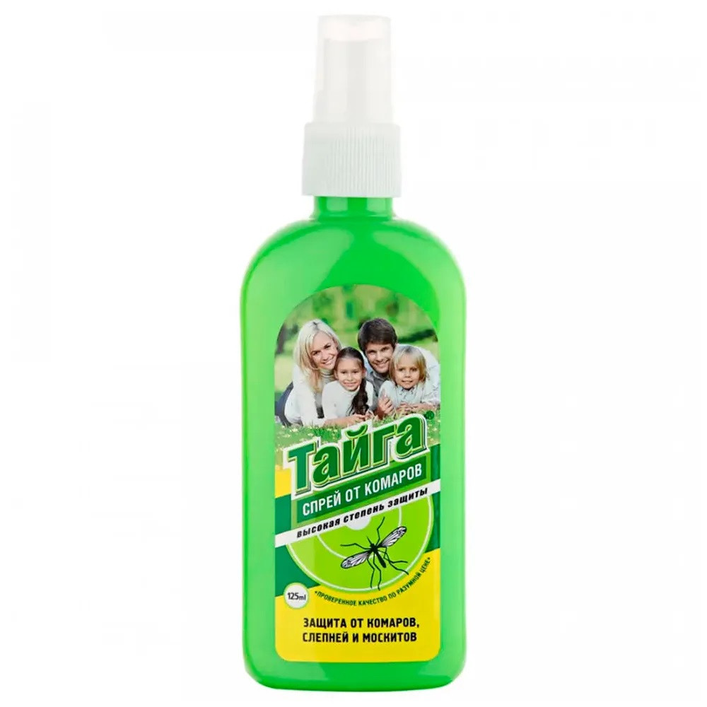 Спрей репеллент Тайга против всех кровососущих насекомых 125мл
