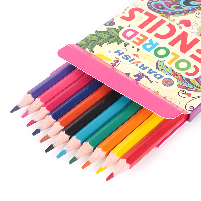 Карандаши 12цв Darvish для девочек корпус шестигранный (набор), DV-1069-12