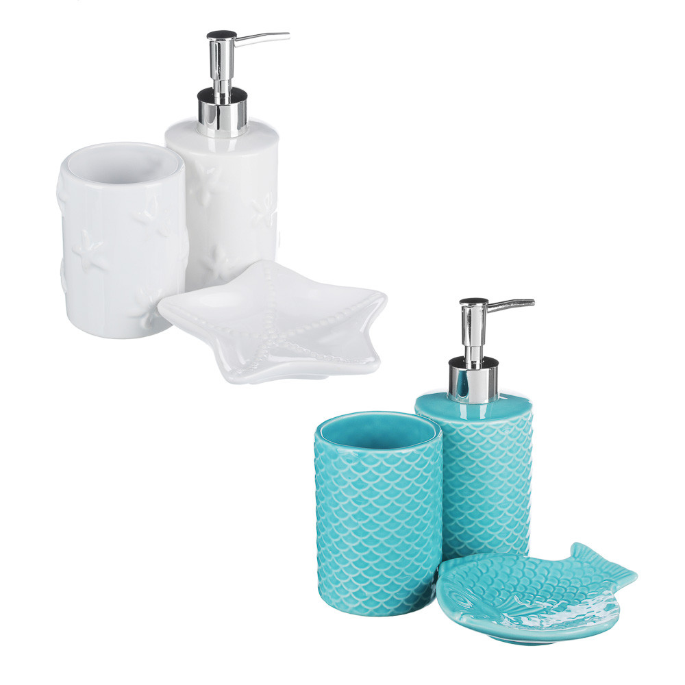 Набор для ванной 3пр., керамика, Лагуна, 2 цвета, VETTA, 463-946