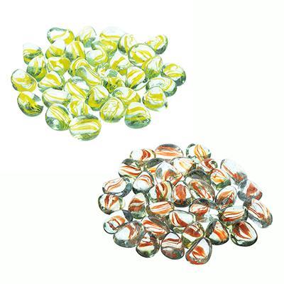 Камни декоративные стеклянные цветные 200гр 502-044