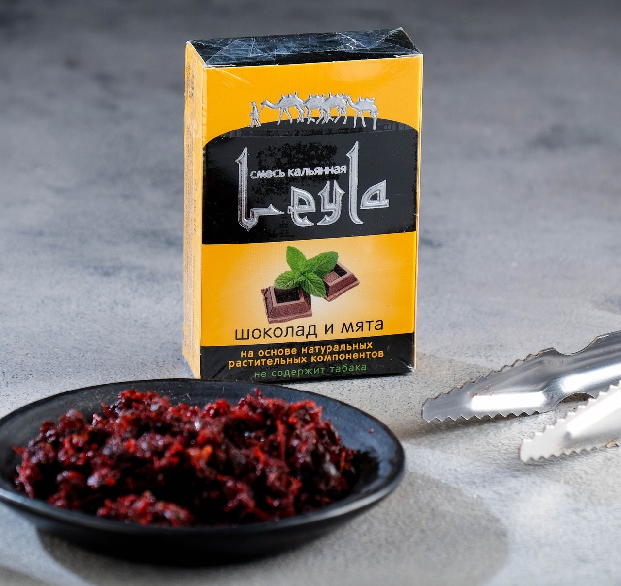 Бестабачная смесь для кальяна Leyla Шоколад и мята 50г