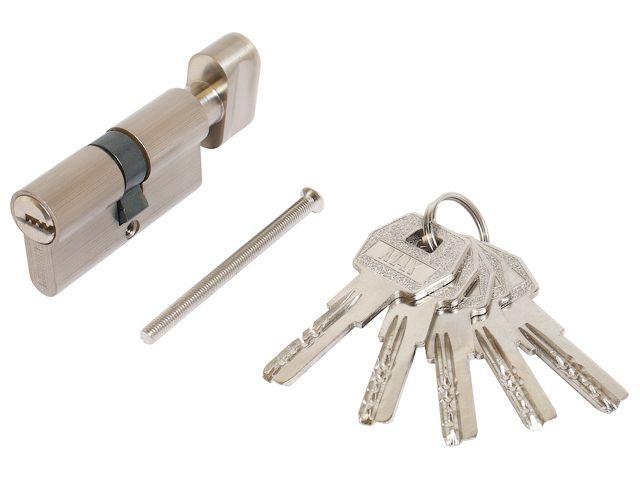 Евроцилиндр с вертушкой Стандарт MAX 60-5K SN (перф.ключ, 5ключей, Длина цилиндра 60 (25*10*25)) (УЗК) (14795)