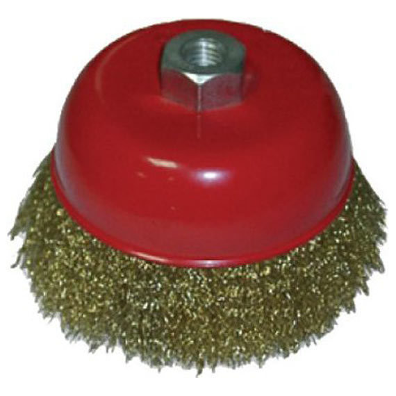 Щетка металл. для УШМ 75мм/М14 (чашка) мягк, 656-037